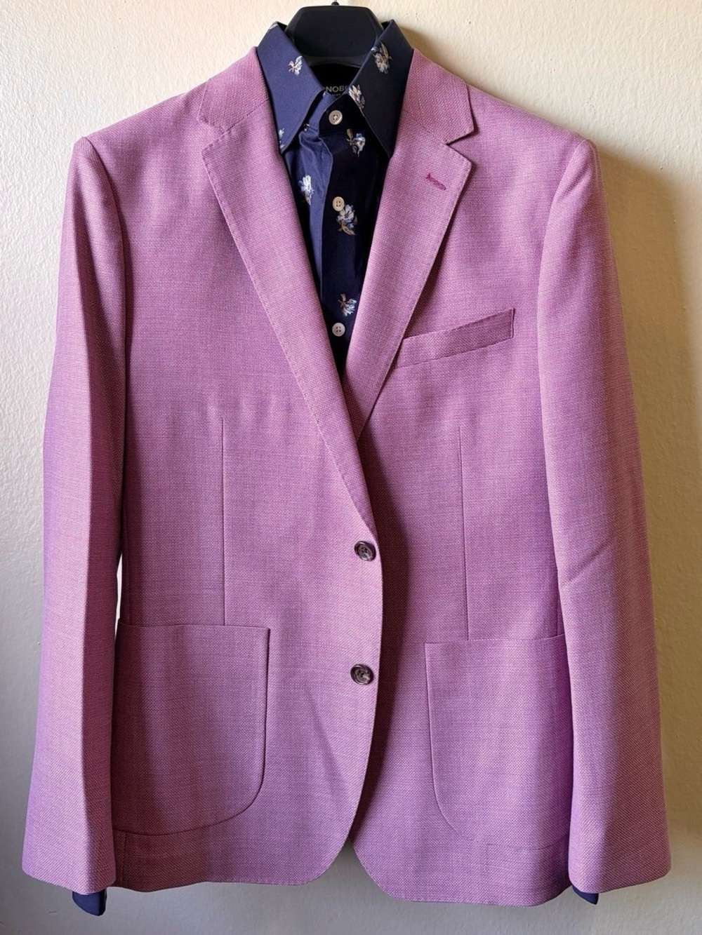 $750 Bonobos Embroidered Barberis Italian Wool Sport Blazer Size 38R